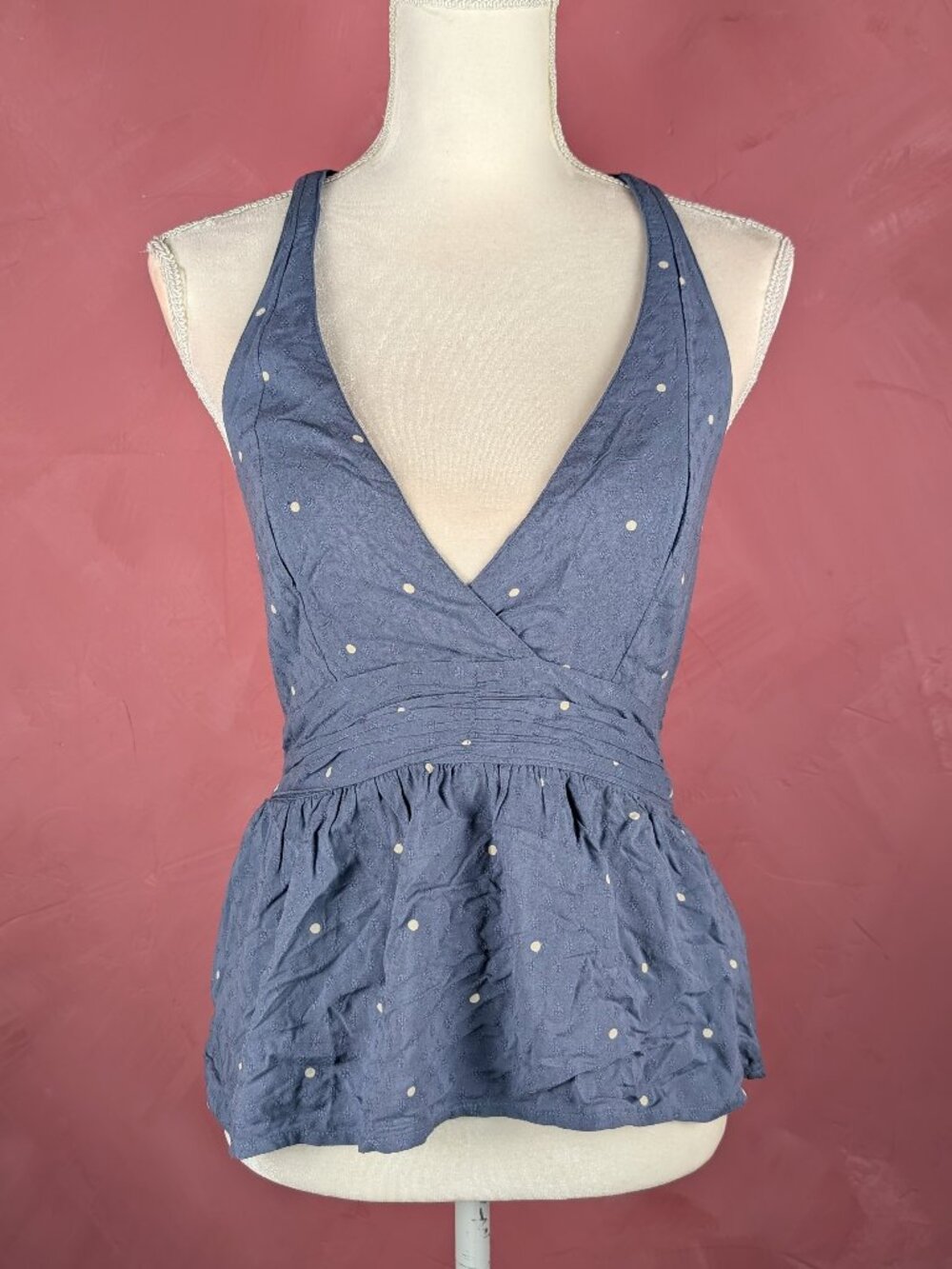 Abercrombie and Fitch Blue Gray Halter Top